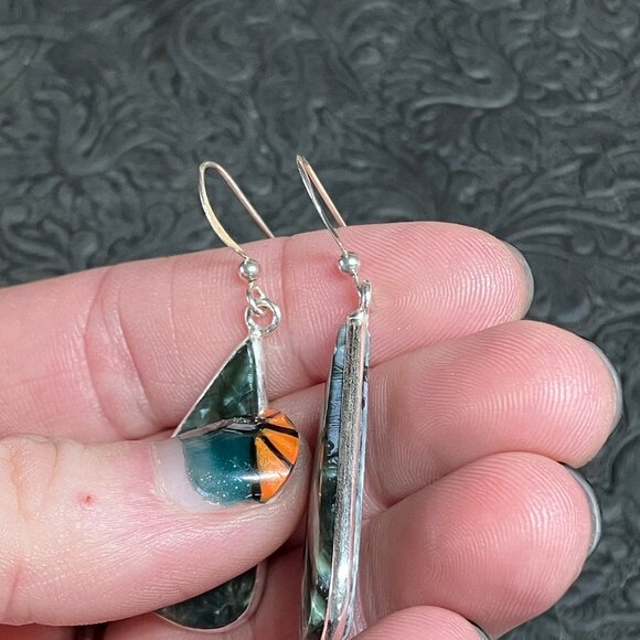 Seraphinite Earrings Stone Crystal Jewelry - Picture 5 of 7